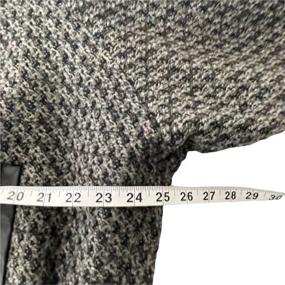 Anne-Gee Women's Size‎ 7/8 Tweed Moto Black Gray Bomber Jacket - Picture 8 of 9